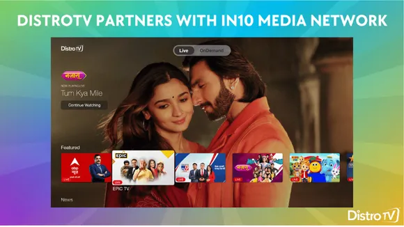 DistroTV enters key partnership with IN10 Media Network