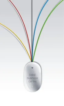 brochure cover page of balaji business centre 
