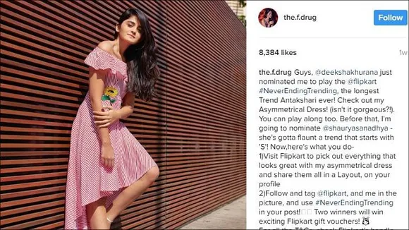 Flipkart launches Trend Chain Campaign on Instagram