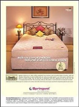 When you sleep on Springwel, your spine starts its fitness session.