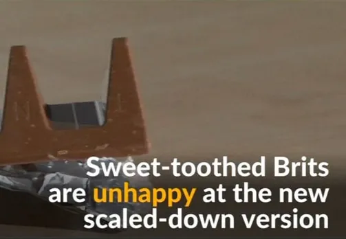 Scaled down Toblerone bar upsets sweet- toothed Brits 
