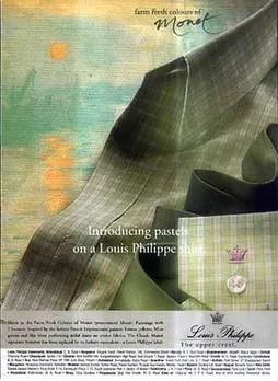 Introducing pastels on a Louis Philippe shirt.