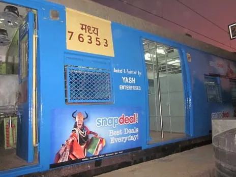 Train advertising