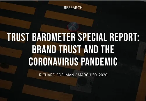Edelman Special Report: Brand Trust and the Coronavirus Pandemic