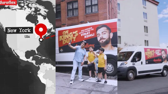 Duroflex on King's duty, delivers mattress for Kohli in New York, USA