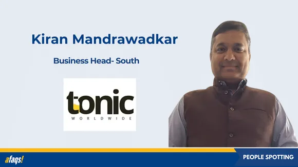 Tonic Worldwide appoints Kiran Mandrawadkar as business head- South