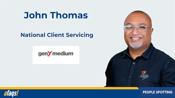 GenY Medium ropes in ex JWT VP, John Thomas as national client servicing lead