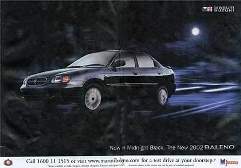 Now in Midnight Black. The New 2002 Baleno
