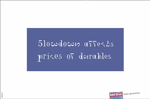 Slowdown affects prices of durables