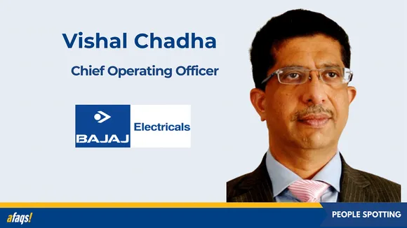 Bajaj Electricals appoints Vishal Chadha as chief operating officer for consumer products division