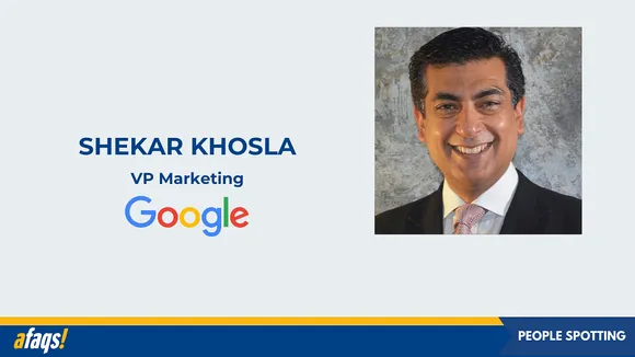 Shekar Khosla joins Google India as VP Marketing