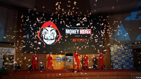 Netflix's Money Heist rings in the bell at the Bombay Stock Exchange 