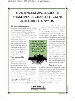 Our Sincere Apologies to Shakespeare,Charles Dickens & Lord Tennyson