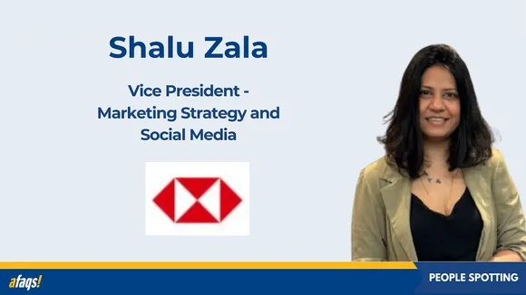 Shalu Zala joins HSBC as vice president - marketing strategy and social media