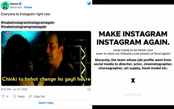 Brands take to Instagram to talk about how much they miss Instagram