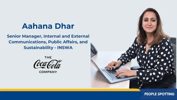 Aahana Dhar joins Coca-Cola as sr manager, internal & external comms, public affairs & sustainability - INSWA