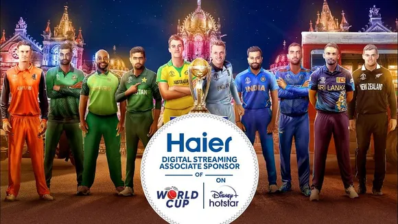 Haier India is the ‘Digital Streaming Associate Sponsor’ for ICC Cricket World Cup on Disney+ Hotstar