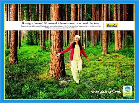Bharatgas. Because LPG in more kitchens means more trees in forest.