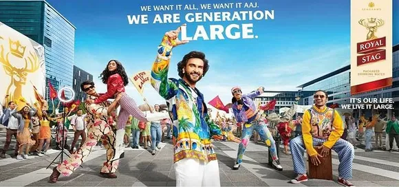 Seagram’s Royal Stag's latest campaign featuring Ranveer Singh embodies the spirit & attitude of the Generation Large