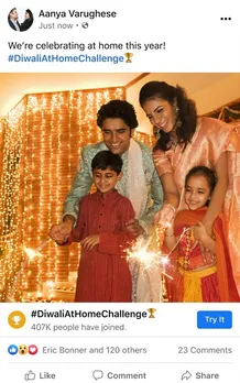 Facebook launches #DiwaliAtHomeChallenge