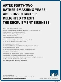 Exit recruitment business