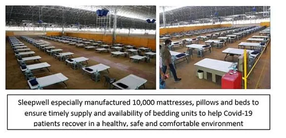 Sleepwell donates 10,000 bedding units to support the nation in its fight against COVID-19