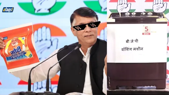 Indian National Congress parodies Modi with Tide-like packaging and bemoans BJP in three new ads