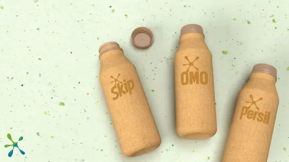 Unilever’s paper-based detergent bottles