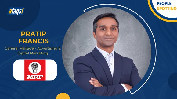 MRF Tyres appoints Pratip Francis as General Manager- Advertising & Digital Marketing