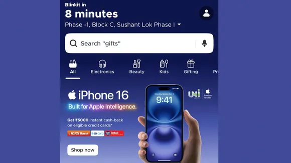 Blinkit to deliver iPhone 16 within minutes