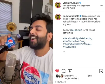 Yashraj Mukhate unveils 'chilled' collab with Pepsi on Instagram