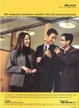 His company's database handles 709,220 transactions/min.