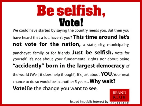 Be Selfish- VOTE