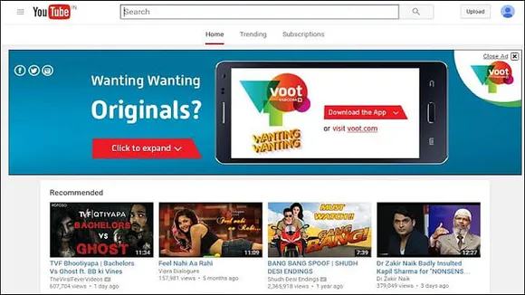 When Voot got viewers to interact with its YouTube ad...