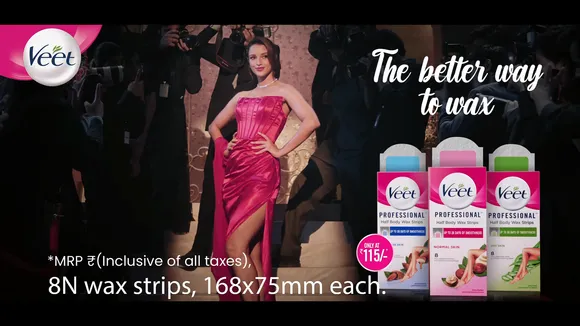 Triptii Dimri shows the '#BetterWayToWax' in Veet's latest TVC