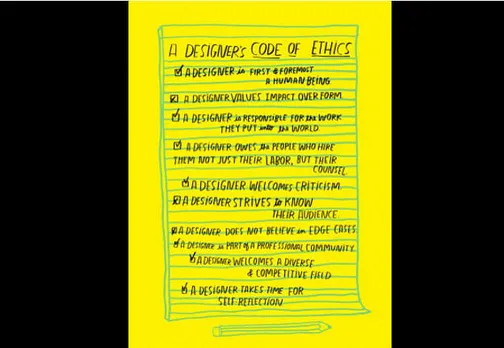 Reminding designers of their ethical responsibility