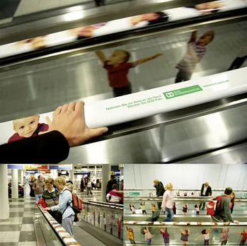Interactive moving walkway