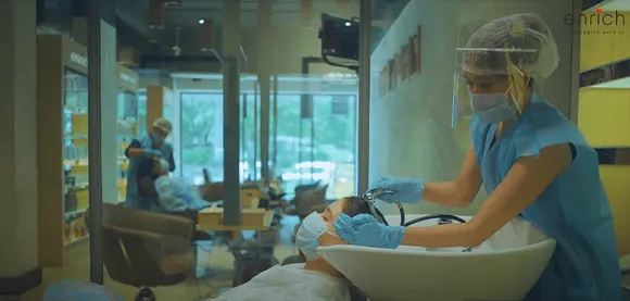 Enrich Salon welcomes patrons back to its outlets with a poem