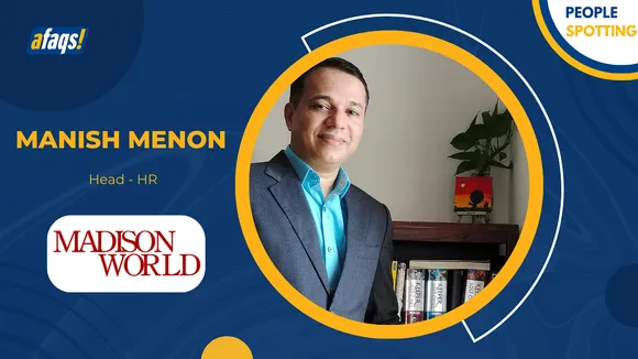 Manish Menon joins Madison World to head Human Resources