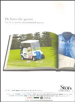 He loves the greens.No, he is not the environmental activist.