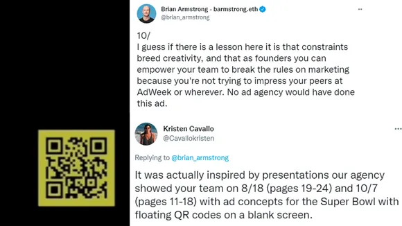 The Martin Agency’s CEO calls out Coinbase for lack of credit over Super Bowl spot