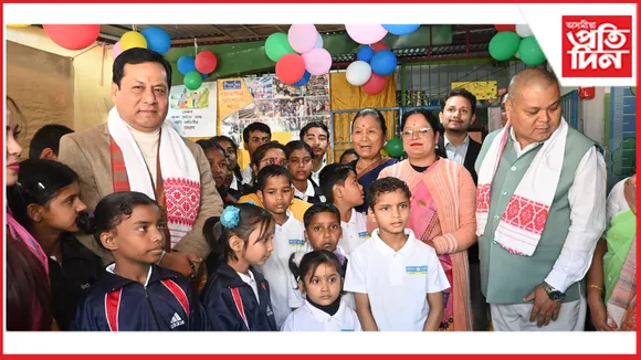 'প্ৰেৰণা শিশু গৃহ'ৰ অকণিৰ সৈতে নৱবৰ্ষ উদযাপন সৰ্বানন্দ সোণোৱালৰ