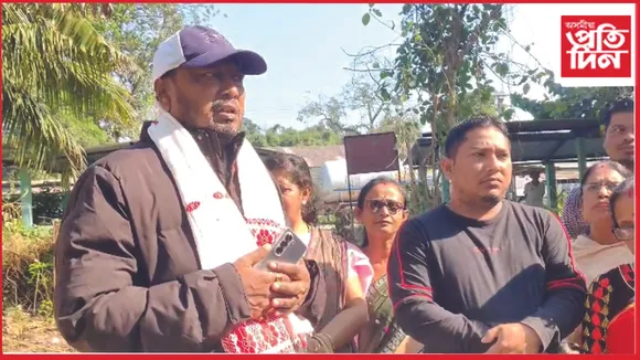 MLA Padma Hazarika lays foundation stone of panchayat office in Jamugurihat 