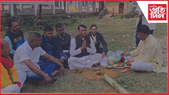 অখিল অসম ভোজপুৰী পৰিষদৰ কেন্দ্ৰীয় অধিৱেশনৰ লাইখুটা স্থাপন