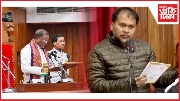 কোকৰাঝাৰত অসম বিধানসভাৰ বাজেট অধিবেশনৰ ৰাজ্যপালৰ ভাষণৰ মাজতে অখিল গগৈৰ ৰুদ্ৰ ৰূপ