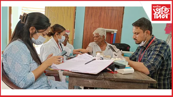 ভূটীয়াপাৰাত বিনামূলীয়া স্বাস্থ্য পৰীক্ষণ শিৱিৰ সম্পন্ন...