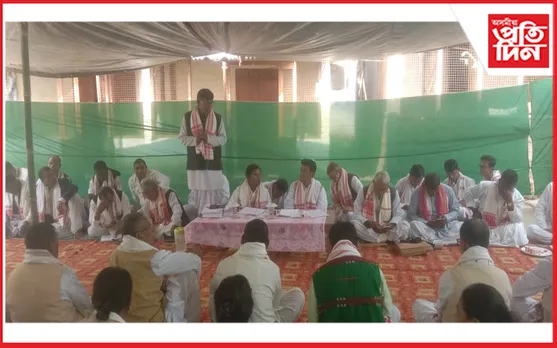 শ্ৰীমন্ত শংকৰদেৱ সংঘৰ কাৰ্বি আংলং জিলা শাখাৰ কাৰ্যনিৰ্বাহক সমিতিৰ শপত গ্ৰহণ