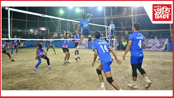 ৰংপুৰৰ ঐতিহাসিক তলাতল ঘৰত অকণ বৰুৱা সোঁৱৰণী ভলীবল প্ৰতিযোগিতা সম্পন্ন
