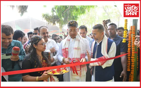 হালধাৰ পৰা বানীয়া চুপালৈ নতুন বান্ধ নির্মাণৰ শুভাৰম্ভ মন্ত্ৰী পীয়ুষ হাজৰীকাৰ