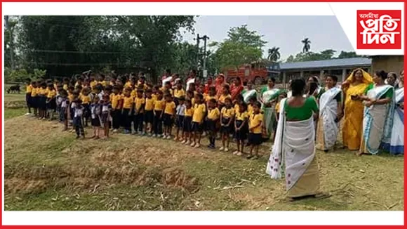 কামপুৰত দুৰ্যোগ প্ৰশমন বিভাগৰ সৌজন্যত সজাগতা মূলক কাৰ্যসূচী সম্পন্ন
